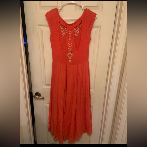 Free People boho Cactus Flower Toosaloosa Meadow Midi Dress -$148 fall casual - Picture 8 of 8